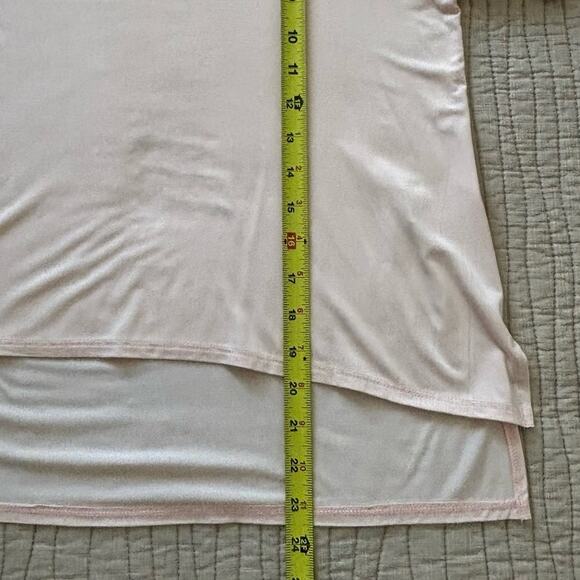 TEENBELL Light Peach Asymmetrical Scoop Neck Top Sz M - Picture 5 of 5